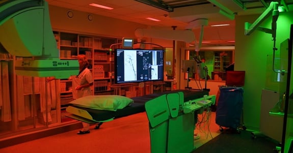 Zone-divided, ergonomic lighting at Blekingesjukhuset