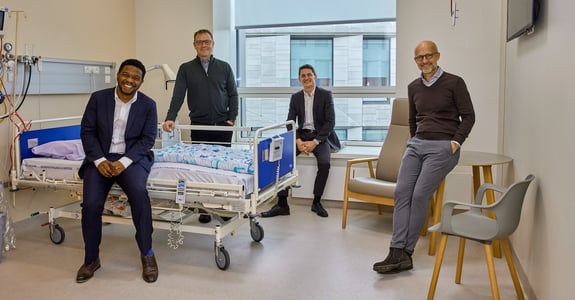 Impact Partners, Claus Puggaard og Anders Kryger på hospitalsstue på rigshospitalet